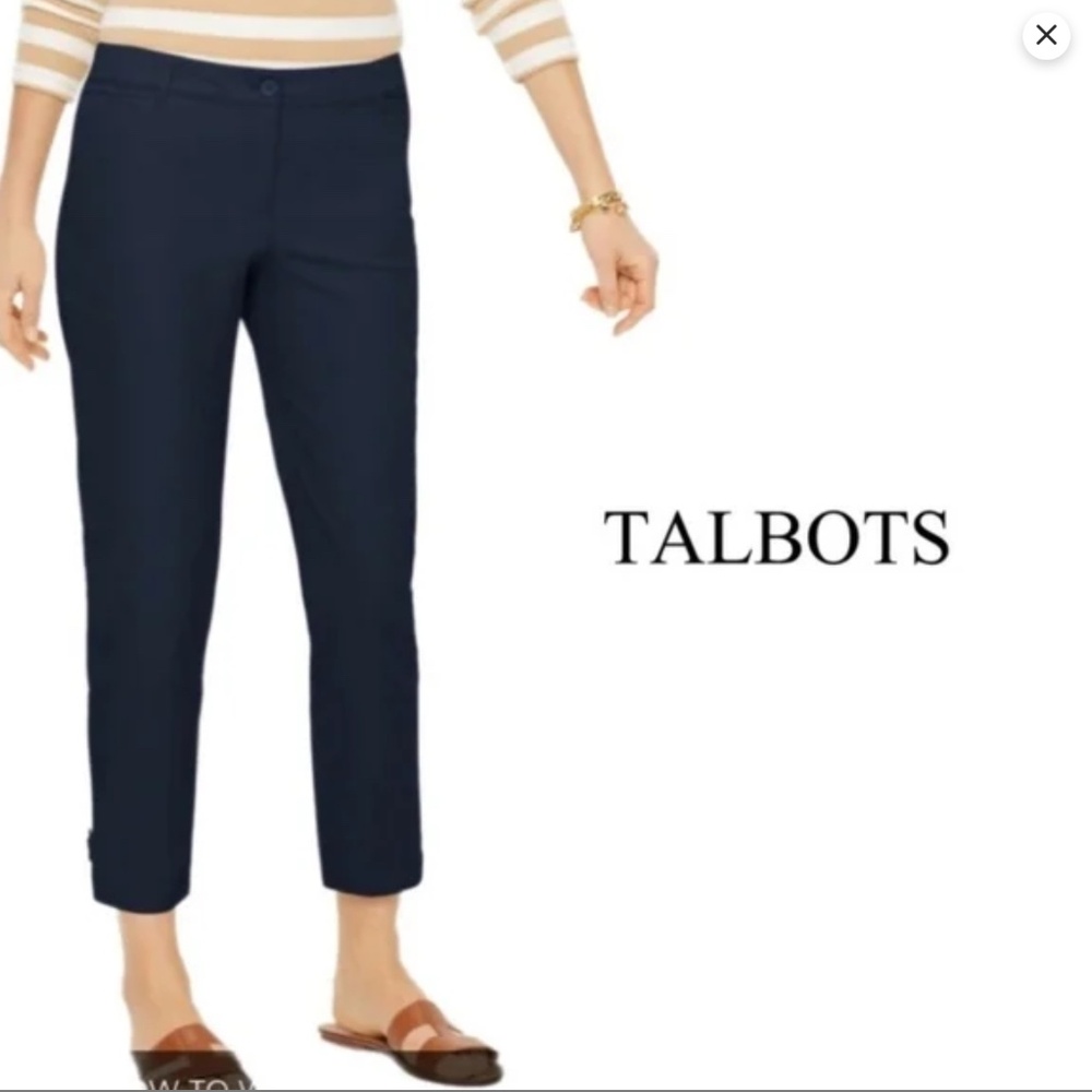 Talbots Perfect Crop Pant Navy Size 12
